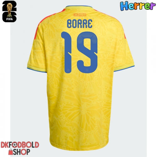 Colombia Rafael Santos Borre #19 Hjemmebanetrøje VM 2026 Kort ærmer